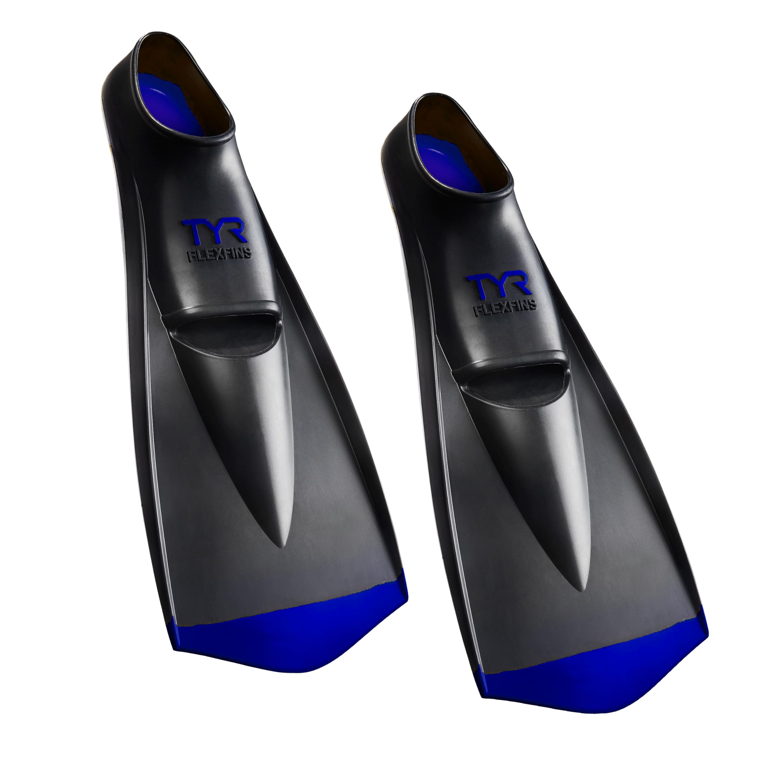 Amazon.com : TYR Flex Fins 2.0, Black/Blue, XX-Large : Sports